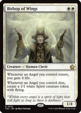 Bishop of Wings (FDC-019) [Commander: Foundations]