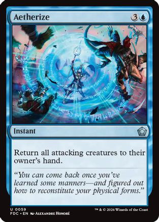 Aetherize (FDC-059) [Commander: Foundations]