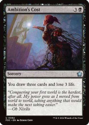 Ambition's Cost (FDC-084) [Commander: Foundations]