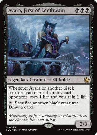 Ayara, First of Locthwain (FDC-086) [Commander: Foundations]