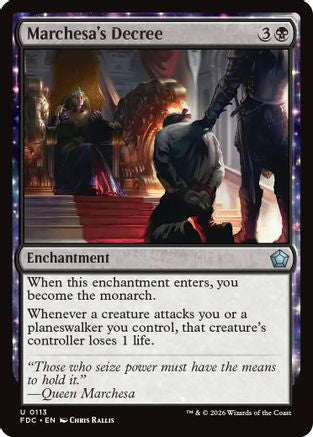 Marchesa's Decree (FDC-113) [Commander: Foundations]