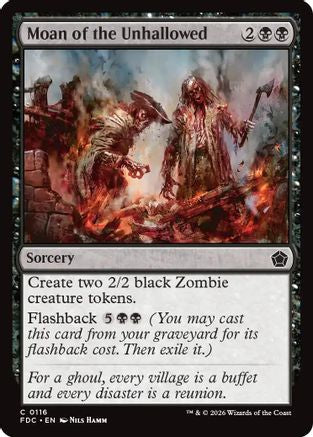 Moan of the Unhallowed (FDC-116) [Commander: Foundations]