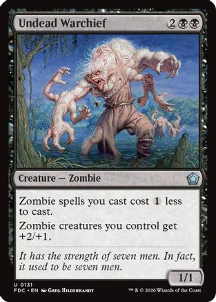 Undead Warchief (FDC-131) [Commander: Foundations]