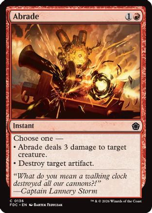 Abrade (FDC-136) [Commander: Foundations]
