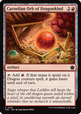 Carnelian Orb of Dragonkind (FDC-143) [Commander: Foundations]