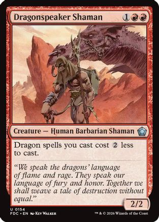 Dragonspeaker Shaman (FDC-154) [Commander: Foundations]