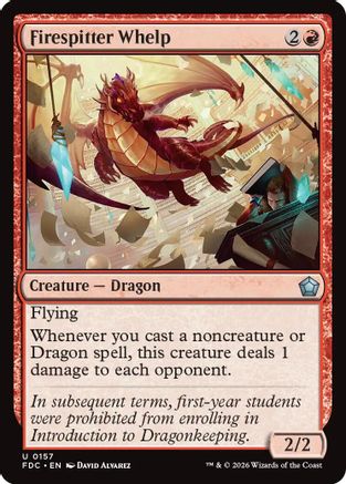 Firespitter Whelp (FDC-157) [Commander: Foundations]