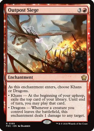 Outpost Siege (FDC-169) [Commander: Foundations]