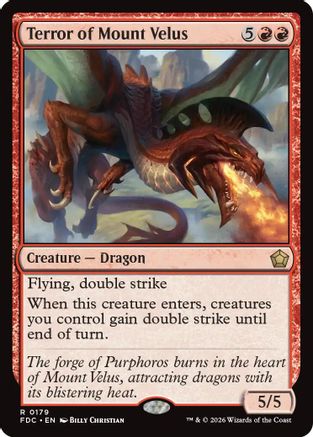Terror of Mount Velus (FDC-179) [Commander: Foundations]