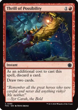 Thrill of Possibility (FDC-180) [Commander: Foundations]