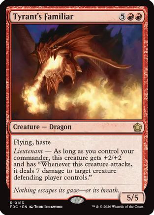 Tyrant's Familiar (FDC-183) [Commander: Foundations]