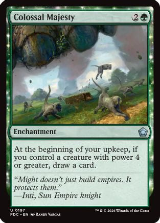 Colossal Majesty (FDC-197) [Commander: Foundations]