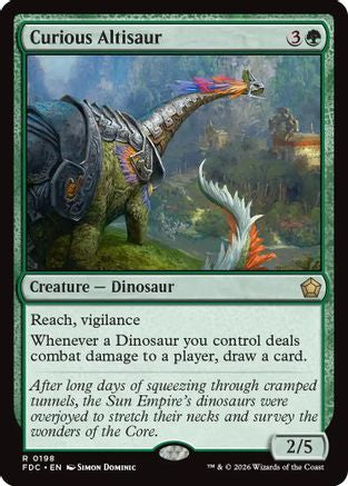 Curious Altisaur (FDC-198) [Commander: Foundations]