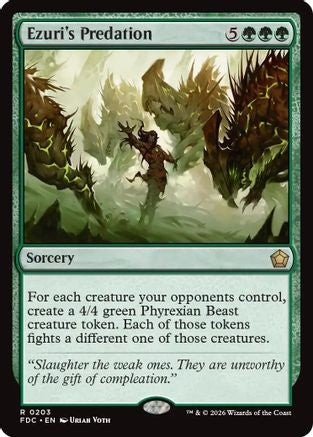 Ezuri's Predation (FDC-203) [Commander: Foundations]
