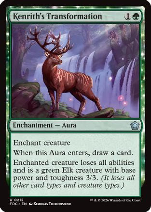 Kenrith's Transformation (FDC-212) [Commander: Foundations]