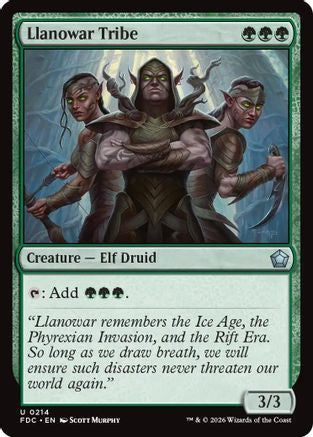 Llanowar Tribe (FDC-214) [Commander: Foundations]