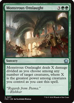 Monstrous Onslaught (FDC-217) [Commander: Foundations]