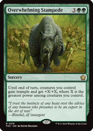 Overwhelming Stampede (FDC-218) [Commander: Foundations]
