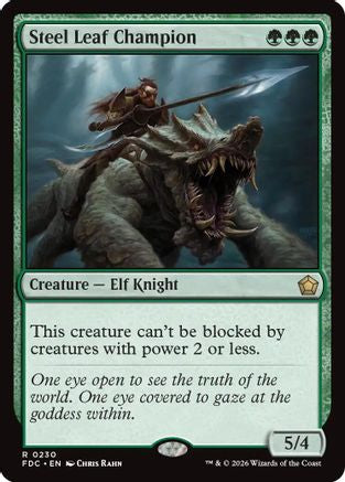 Steel Leaf Champion (FDC-230) [Commander: Foundations]