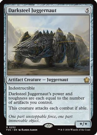 Darksteel Juggernaut (FDC-252) [Commander: Foundations]