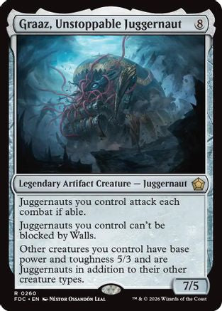Graaz, Unstoppable Juggernaut (FDC-260) [Commander: Foundations]