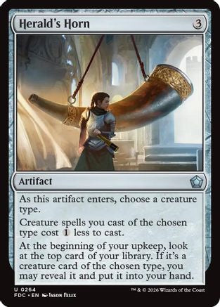 Herald's Horn (FDC-264) [Commander: Foundations]