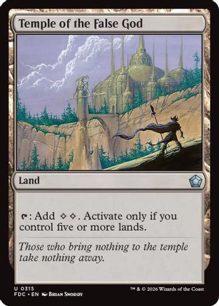 Temple of the False God (FDC-315) [Commander: Foundations]