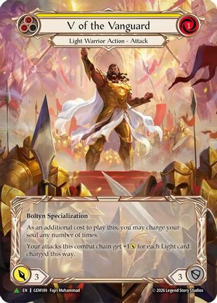 V of the Vanguard (Marvel) (GEM189) - GEM Pack 6 Cold Foil