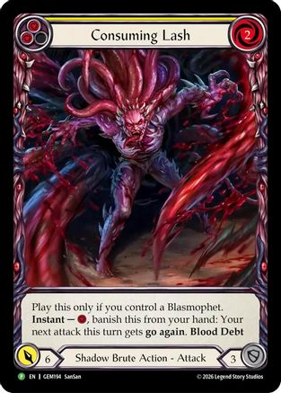 Consuming Lash (GEM194) - GEM Pack 6 Rainbow Foil