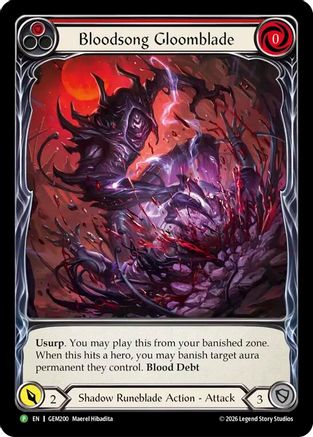 Bloodsong Gloomblade (GEM200) - GEM Pack 6