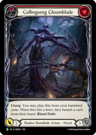Cullingsong Gloomblade (GEM201) - GEM Pack 6 Rainbow Foil