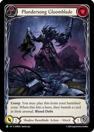 Plundersong Gloomblade (GEM202) - GEM Pack 6 Rainbow Foil