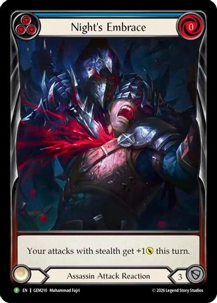 Night's Embrace (GEM210) - GEM Pack 6 Rainbow Foil