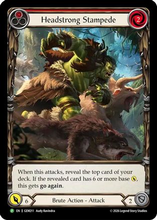Headstrong Stampede (GEM211) - GEM Pack 6 Rainbow Foil