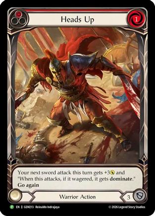 Heads Up (GEM213) - GEM Pack 6 Rainbow Foil