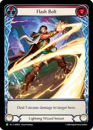 Flash Bolt (GEM215) - GEM Pack 6 Rainbow Foil