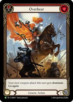 Overbear (GEM217) - GEM Pack 6 Rainbow Foil