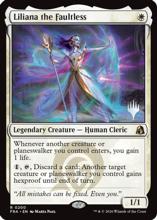 Liliana the Faultless (PPFRA-200) [Promo Pack: Reality Fracture]