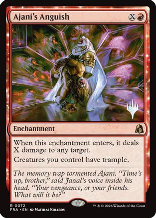 Ajani's Anguish (PPFRA-072) [Promo Pack: Reality Fracture]