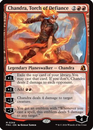 Chandra, Torch of Defiance (PPFRA-244) [Promo Pack: Reality Fracture] Foil