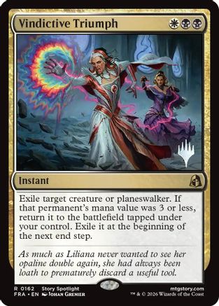 Vindictive Triumph (PPFRA-162) [Promo Pack: Reality Fracture] Foil
