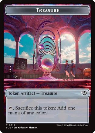 Treasure // Food Double-Sided Token (SOS-12 // 27) [Secrets of Strixhaven]