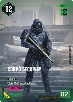Corpo Security (009) - Night City Brawl Season 1 Foil