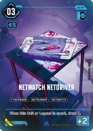 NetWatch Netdriver (017) - Night City Brawl Season 1 Foil