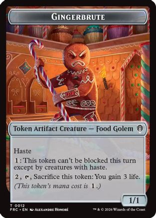 Gingerbrute // Myr Double-Sided Token (FRC-12 // 15) [Commander: Reality Fracture]