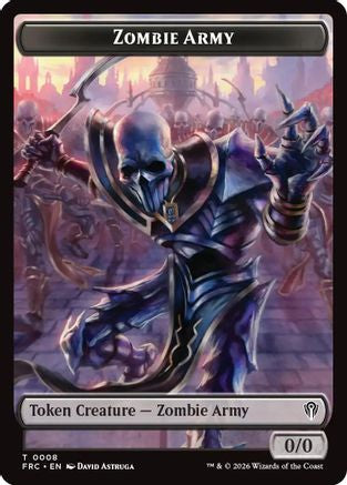 Zombie Army // Goblin Double-Sided Token (FRC-8 // 9) [Commander: Reality Fracture]