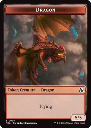 Dragon // Lotus Double-Sided Token (FRA-7 // 12) [Reality Fracture]