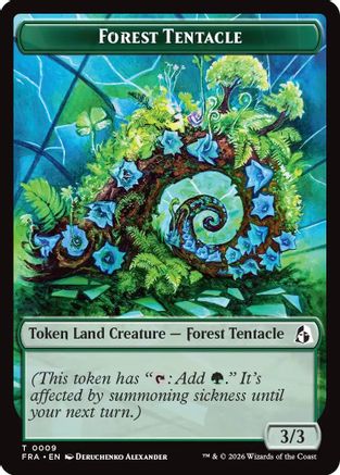 Forest Tentacle // Beast Double-Sided Token (FRA-9 // 8) [Reality Fracture]
