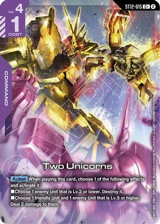 Two Unicorns (C+) (ST12-015) - Starter Deck 12 Raging Onslaught Holofoil