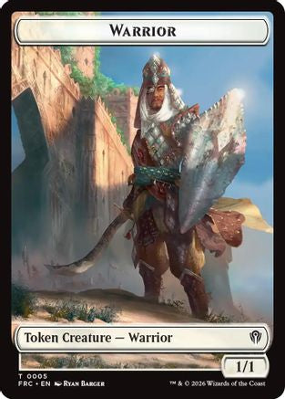 Warrior // Insect Double-Sided Token (FRC-5 // 2) [Commander: Reality Fracture] Foil